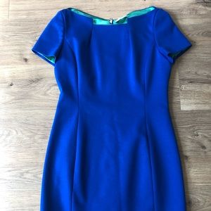 T Tahari Royal Blue Short Dress